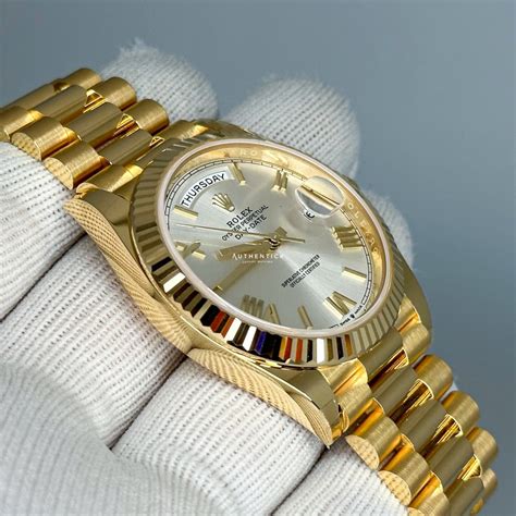 value of solid gold rolex watch|rolex day date 40 yellow gold.